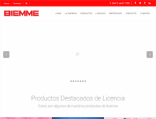 Tablet Screenshot of biemme.com.ar